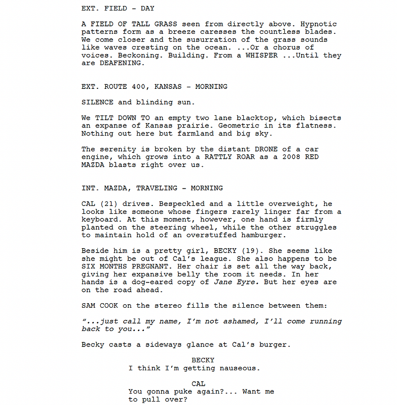Page One: “In the Tall Grass” (2019)