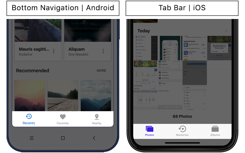 Ios bottom navigation Ios bottom navigation mezelenme