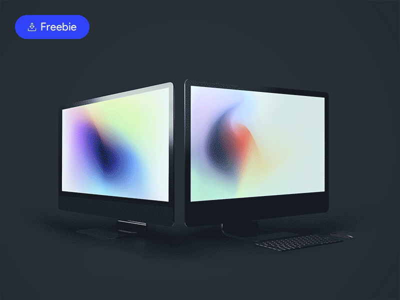 68 Computer Mockup Graphic Templates Compatible with Sketch