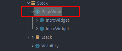 A screenshot of a PageView.builder widget