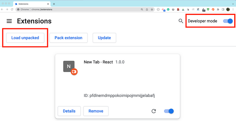 How to load unpacked Chrome Extension
