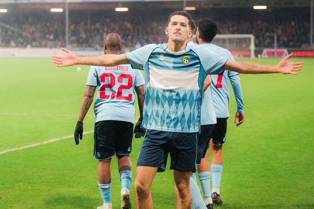 ITUGOL : Selebrasi Justin Hubner. © dok.fortuna.sittard