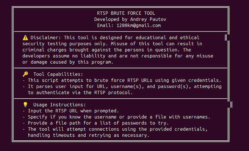 cameras rtsp password cracking