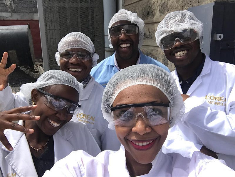 L'Oreal research team.