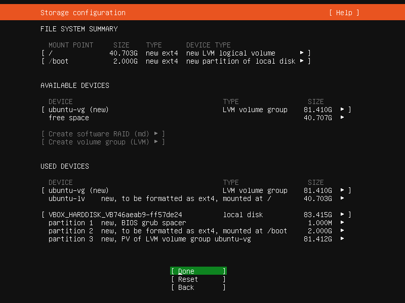 Install and configure the VM—step 9— Configure Storage
