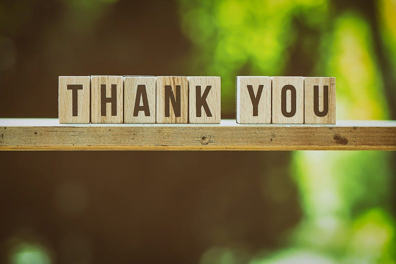 Thank you letters.
