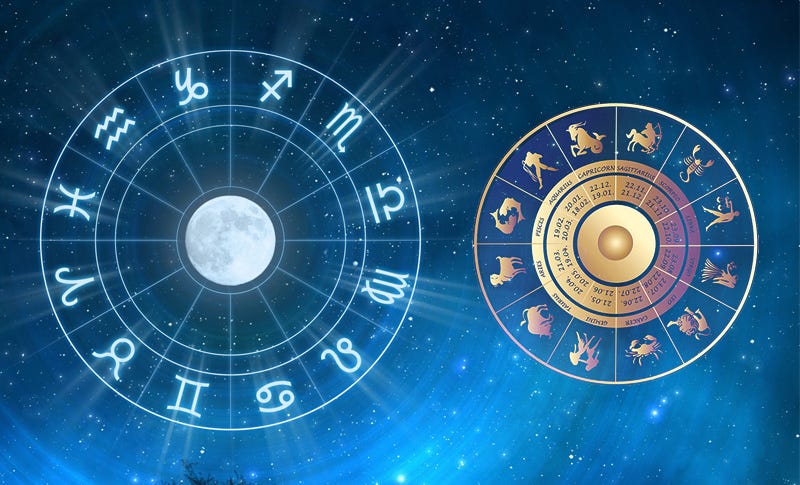 A picture of both Vedic and Western Astrology.