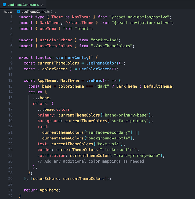 Theme Config