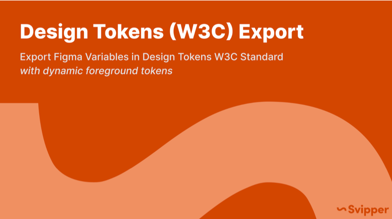Exports your Figma tokens in the W3C Design Tokens specification format.