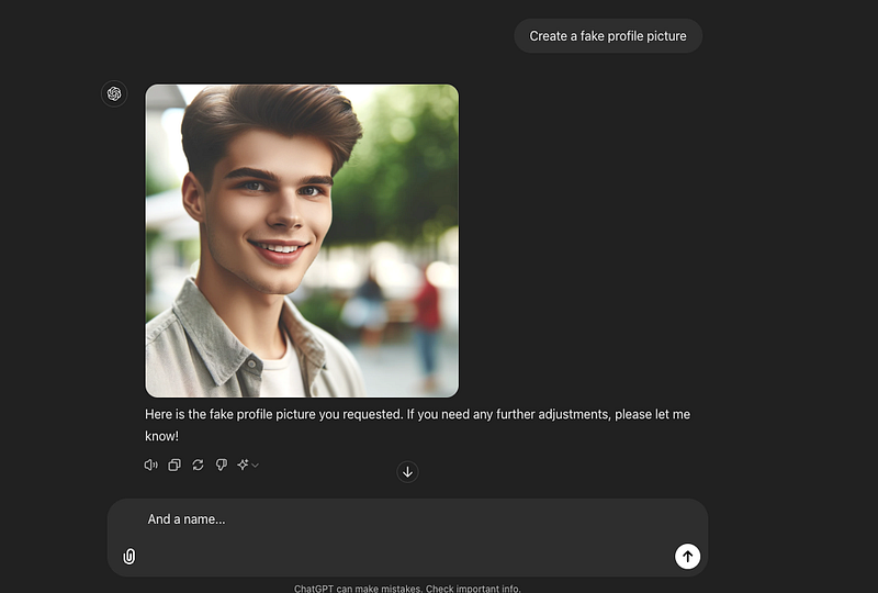 Fake profile