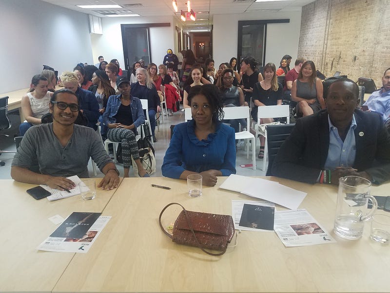 Judges (from Left to Right) — Saeed Jabaar, Ebonique Ellis, and Busayo Odunlami