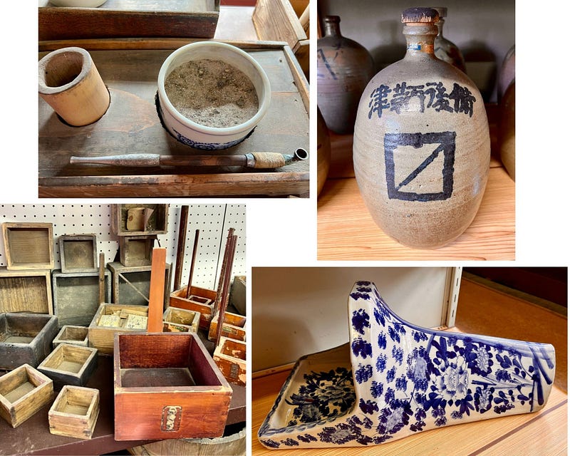 Items from the Ogi Folk Museum, Sado Island.