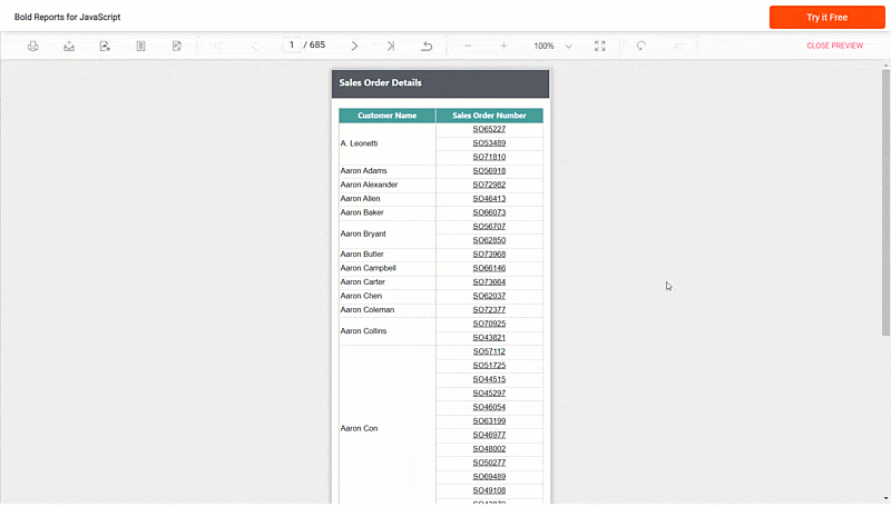 : Drill-Through Report | Reporting Tools