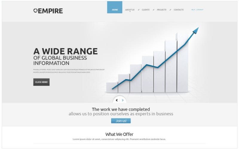 Business & Services Website Templates.