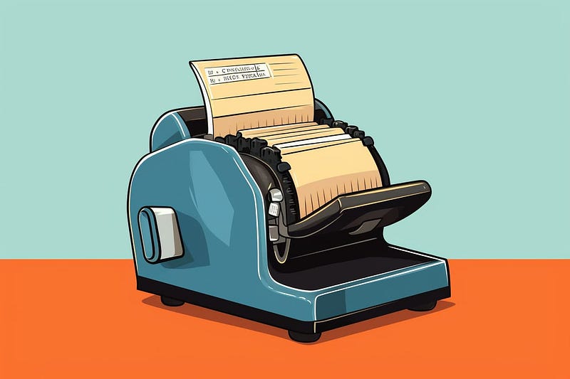 Pop art illustration of a rolodex