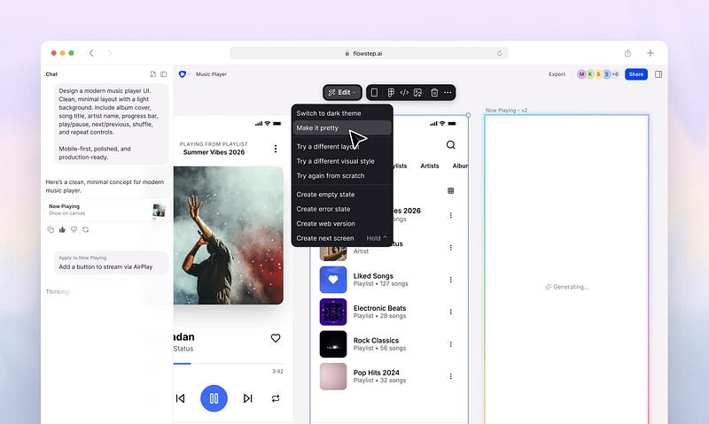 Flowstep AI UI Generator