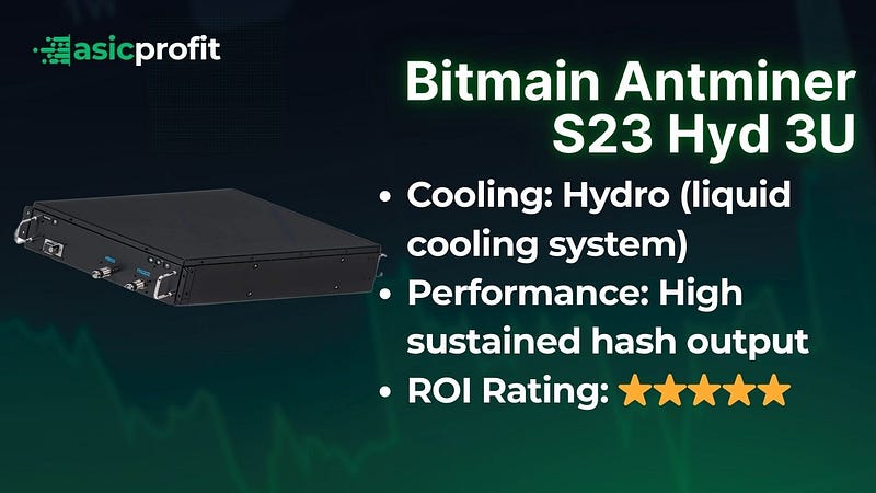 Bitmain Antminer S23 Hyd 3U