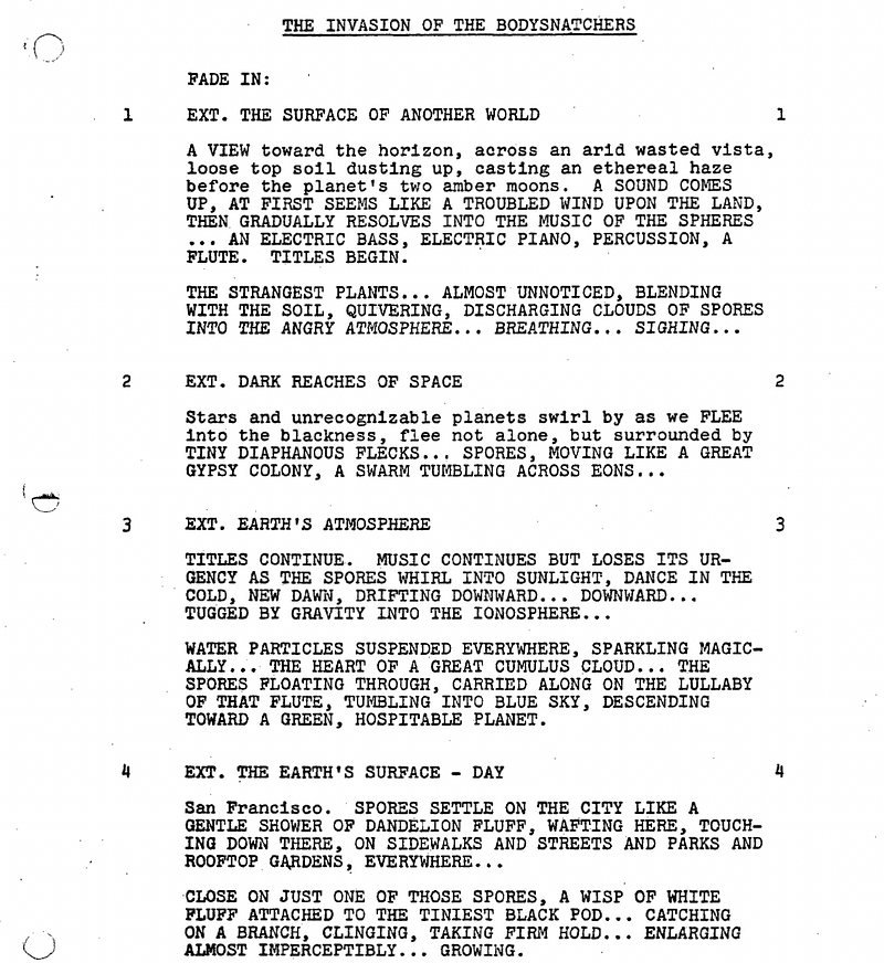 Page One: “Invasion of the Body Snatchers” (1978)