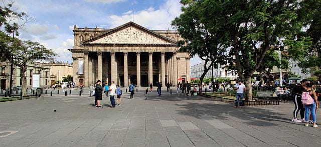 Teatro Degollado. Pay attention to our Guadalajara safety tips and enjoy visiting places like this.