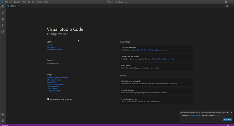 Launch Visual Studio Code