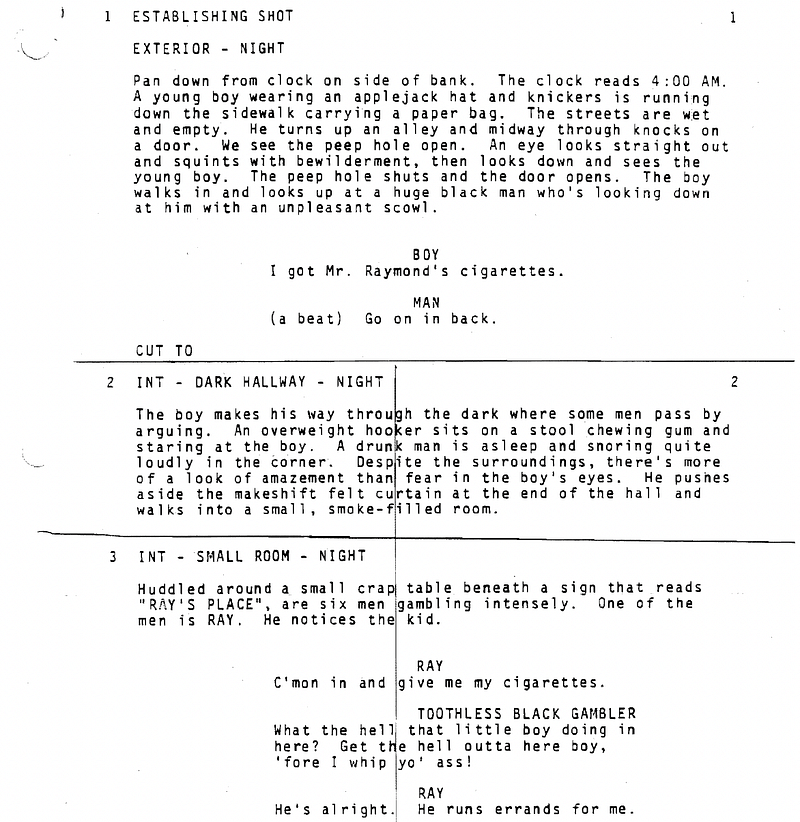 Page One: “Harlem Nights” (1989)