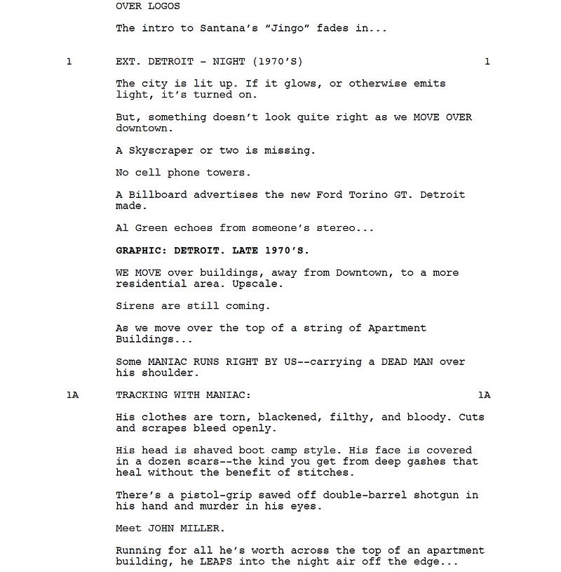 Page One: “Motor City”