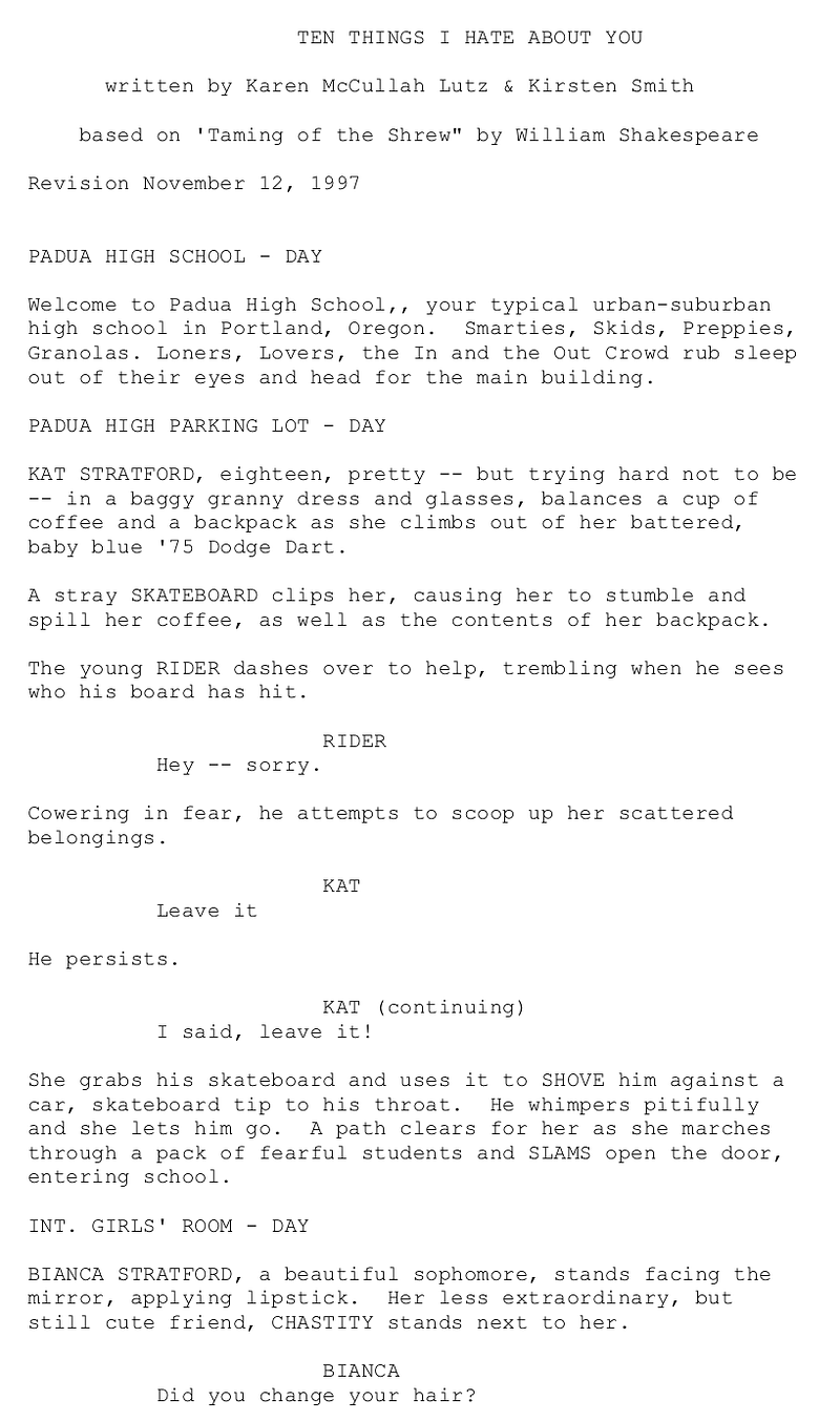 Page One: ‘10 Things I Hate About You’ (1999)