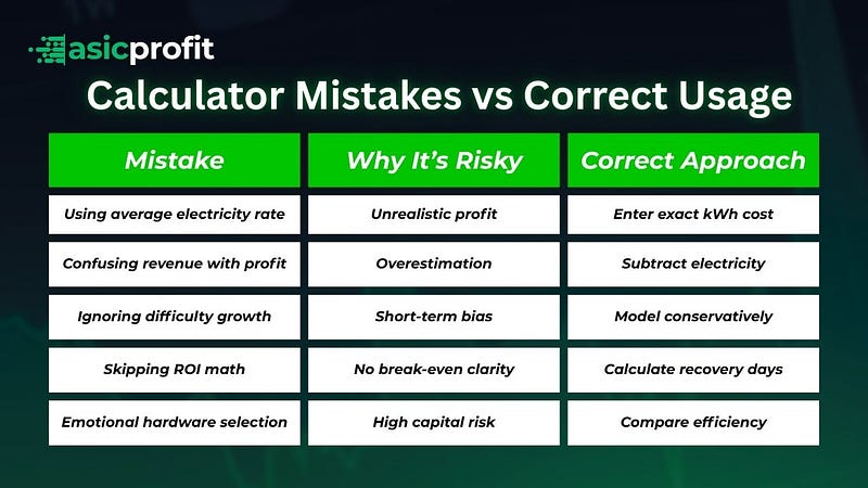 Calculator Mistakes vs Correct Usage