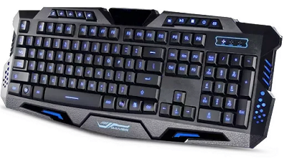 Imagem de teclado gamer com iluminação