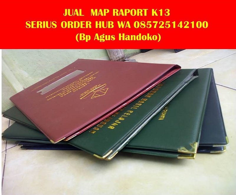 Wa 085725142100, Cover Raport SMA Kurikulum 2013, Contoh sampul Raport