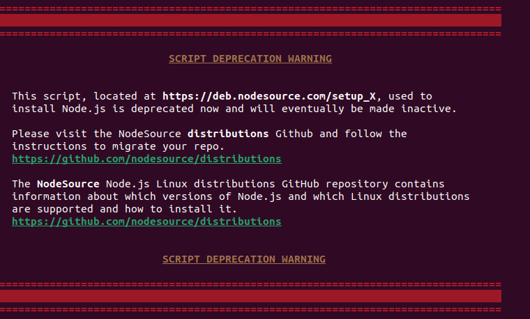 Solve problem to Install Nodejs20 on Ubuntu 22.04
