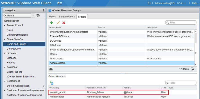 Как создать домен vmware