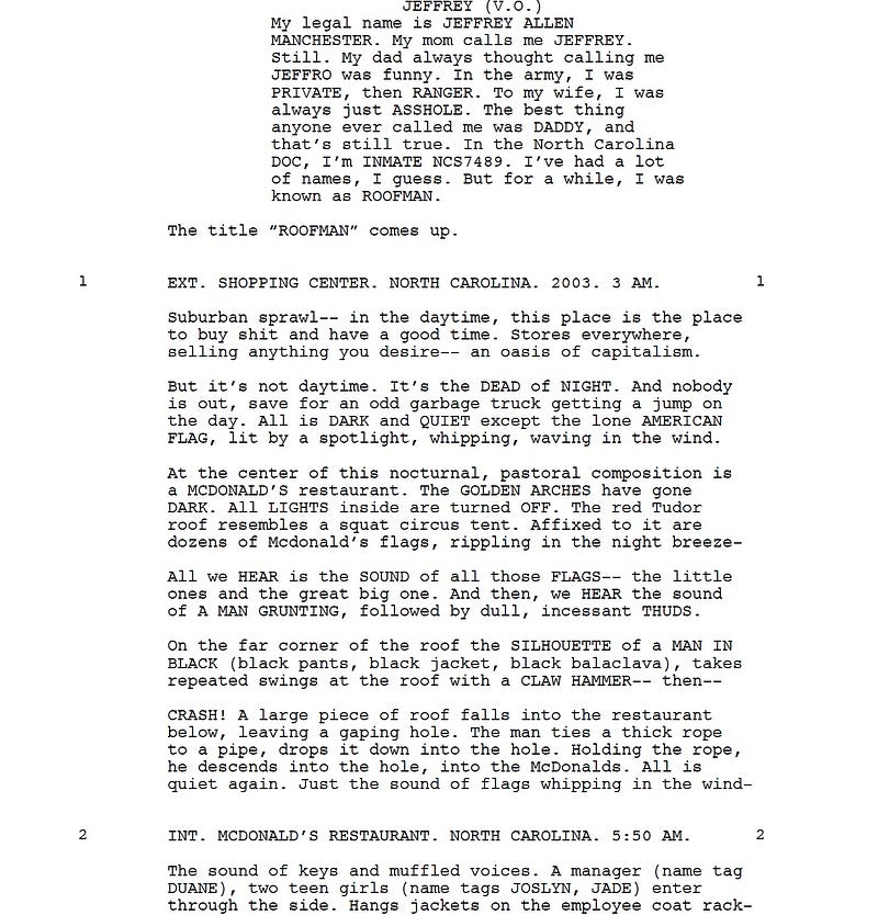 Page One: “Roofman” (2025)