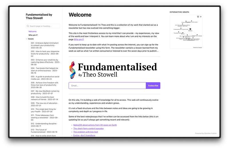 Using Obsidian to Build a Website