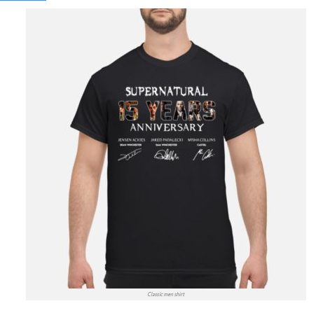 supernatural 15 season shirt