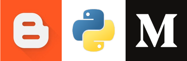 Medium blogger python logo