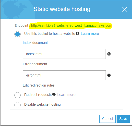 Setup AWS S3 static website hosting using SSL (ACM ...