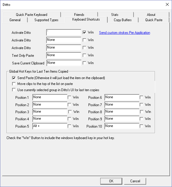 Keyboard shortcuts