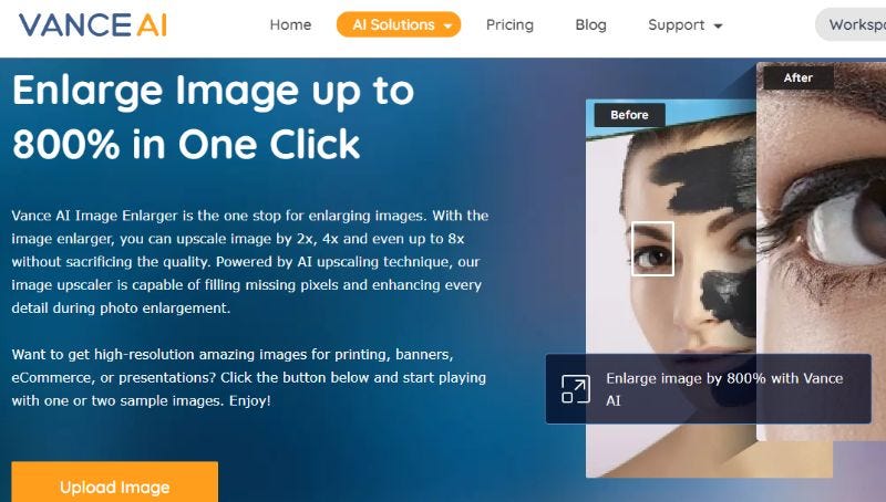 Vance AI Image Enlarger