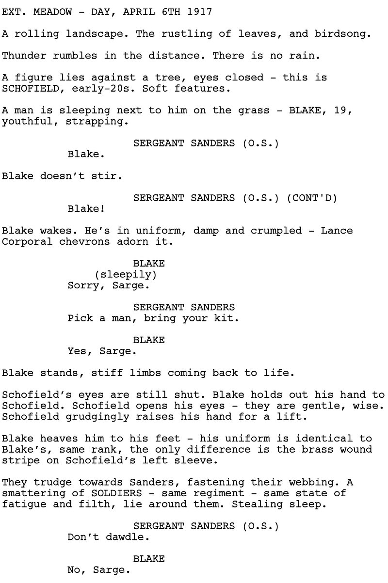 Page One: “1917” (2019)