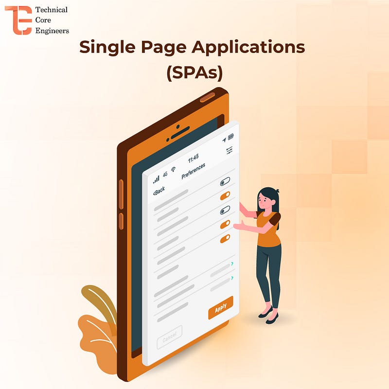 Single page applications(SPAs)