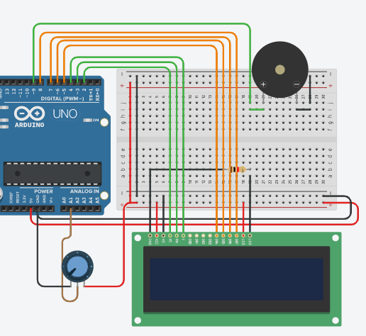 Arduino LCD-Based Car Crash Avoidance Game