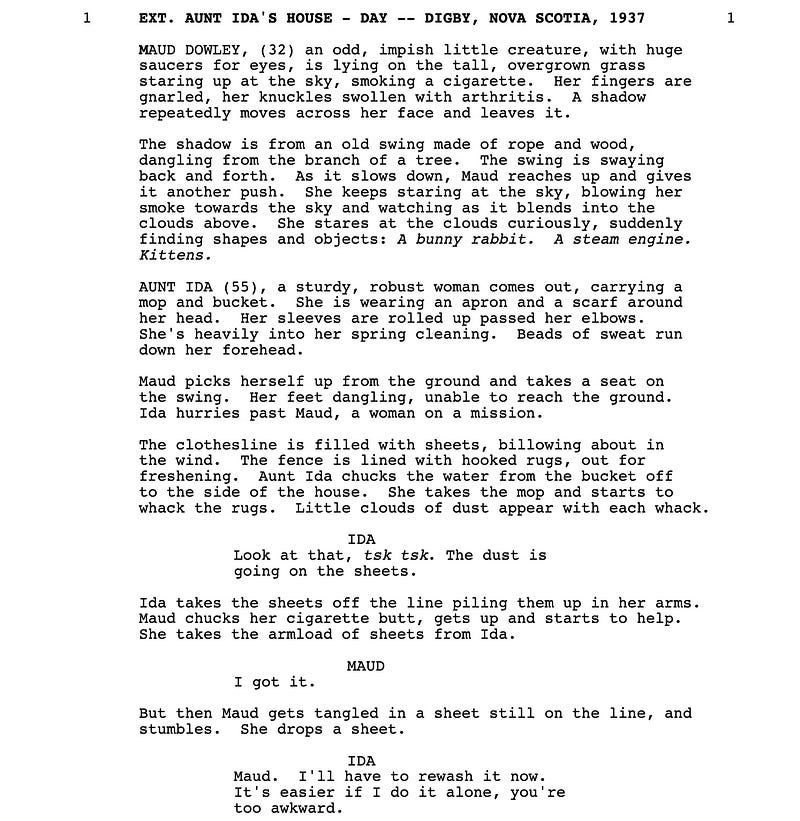 Page One: “Maudie” (2016)