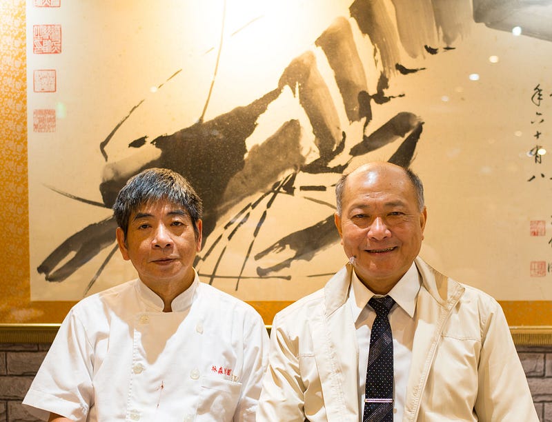 左為彭園創始店主廚蔡宗憲，右為總經理陳正川
