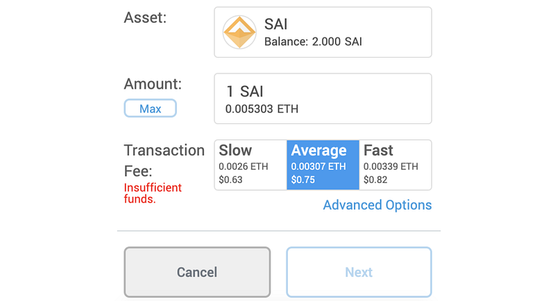 Surprising error message in Metamask