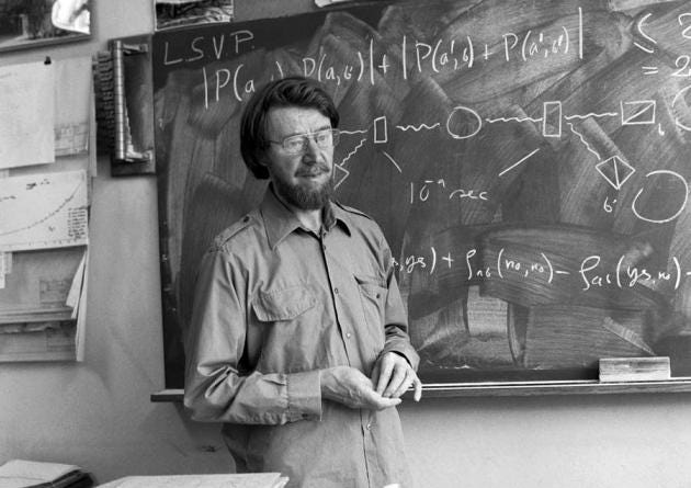 John S. Bell designed an experiment to prove if quantum mechanics is complete (CERN)