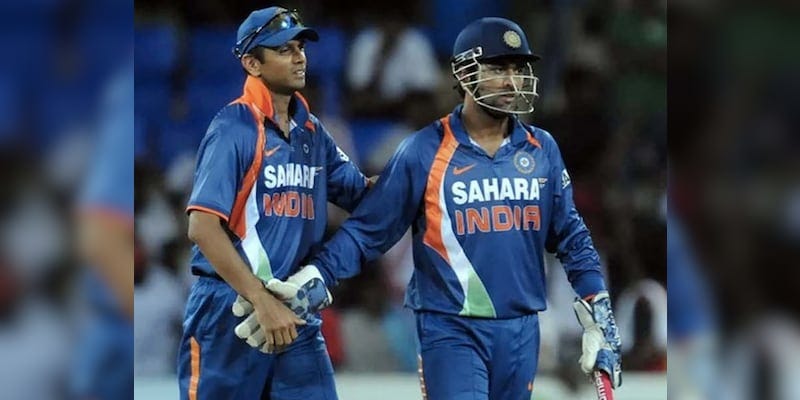 Dravid and Dhoni in the same frame