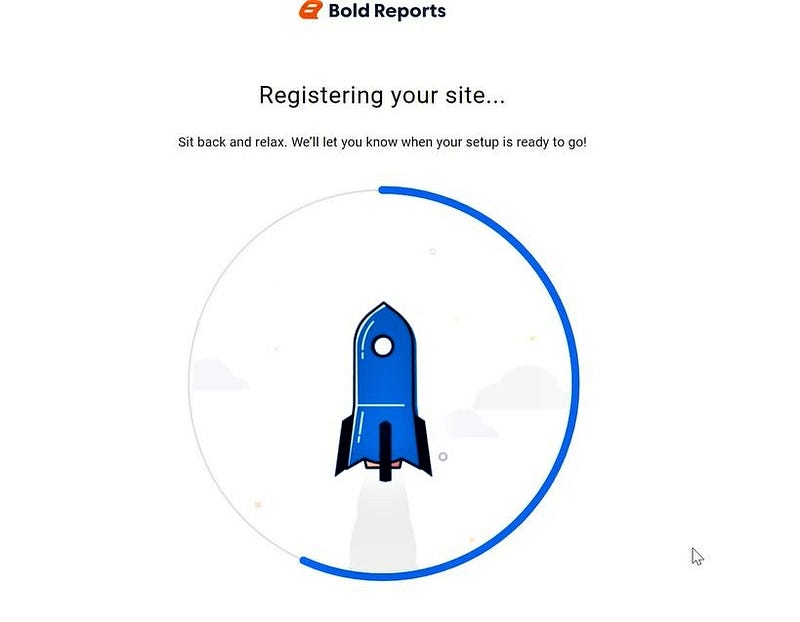 Report tenant deployment running.