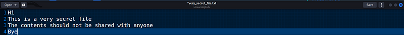 Writing to that file