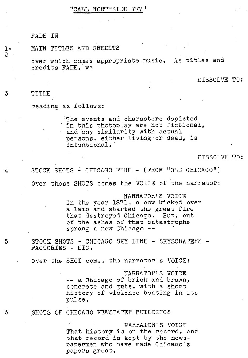 Page One: “Call Northside 777” (1948)